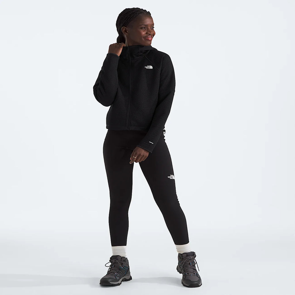 Women's Thermal Full-Zip Hoodie - Black
