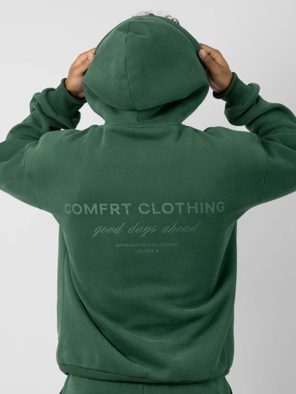 Graphic Pullover Hoodie - Hunter Green