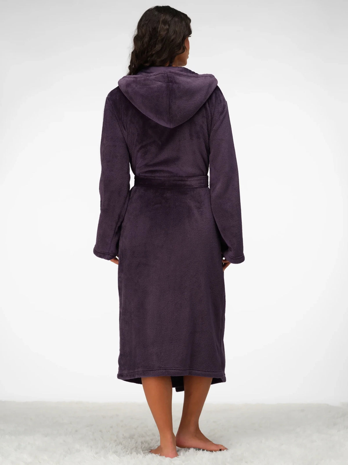 Plush Lounge Robe - Blackberry