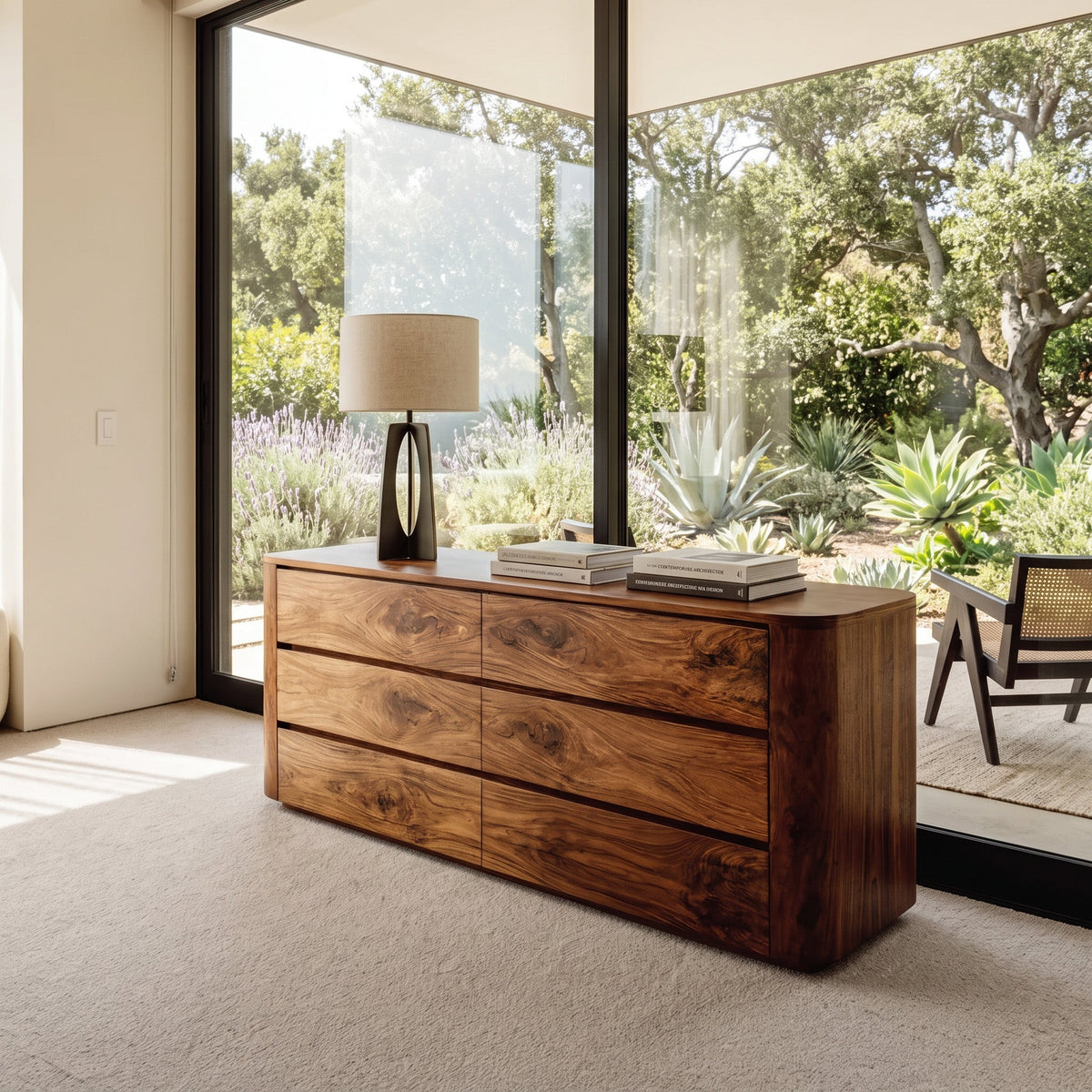 Modern Natural Grain Dresser For Bedroom