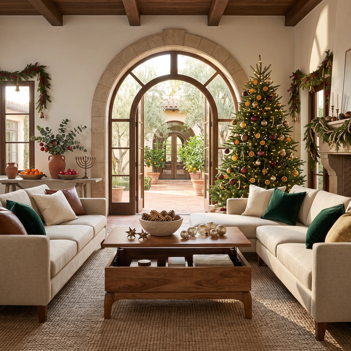 Handcrafted Christmas Coffee Table With Storage Holiday Home