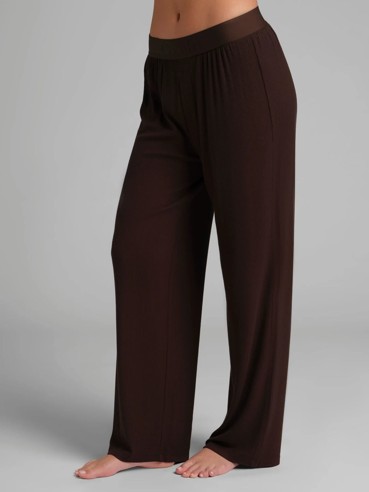 Ribbed Lounge Pants - Espresso