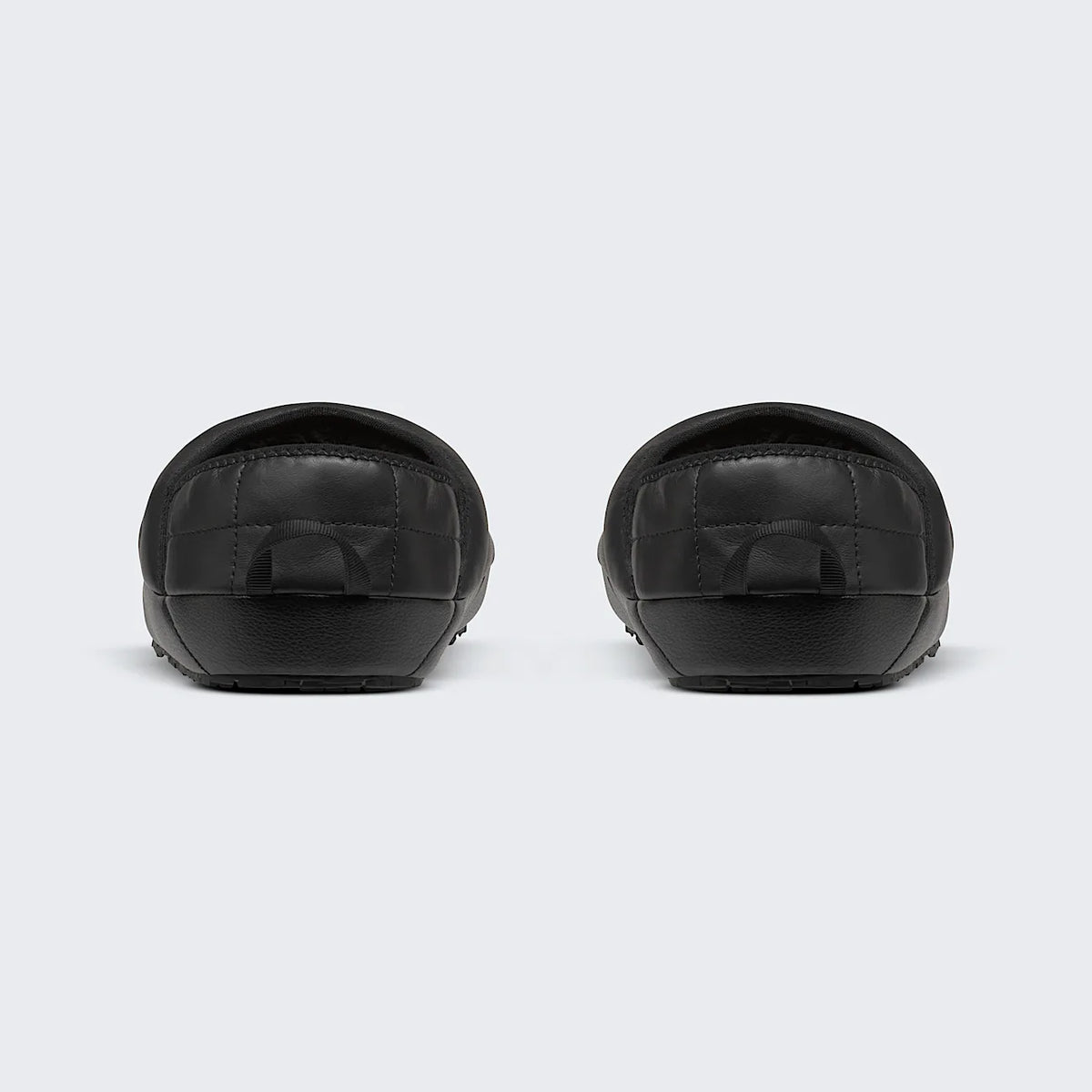 Leather Insulated Mule Slippers - Black