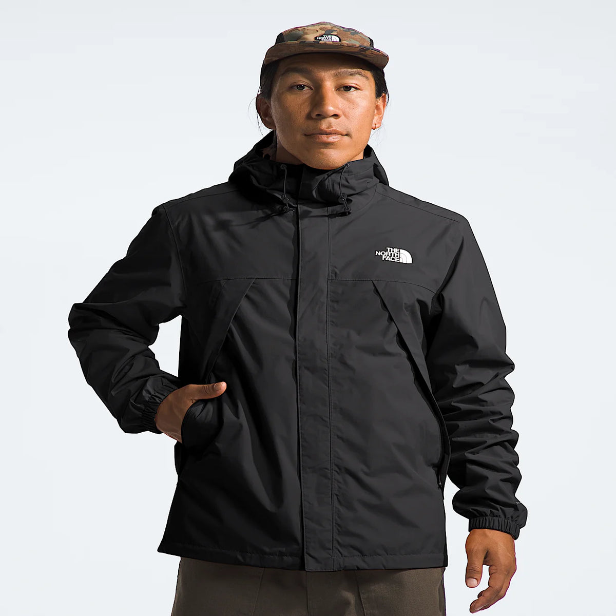 Men's Waterproof Rain Jacket - Black