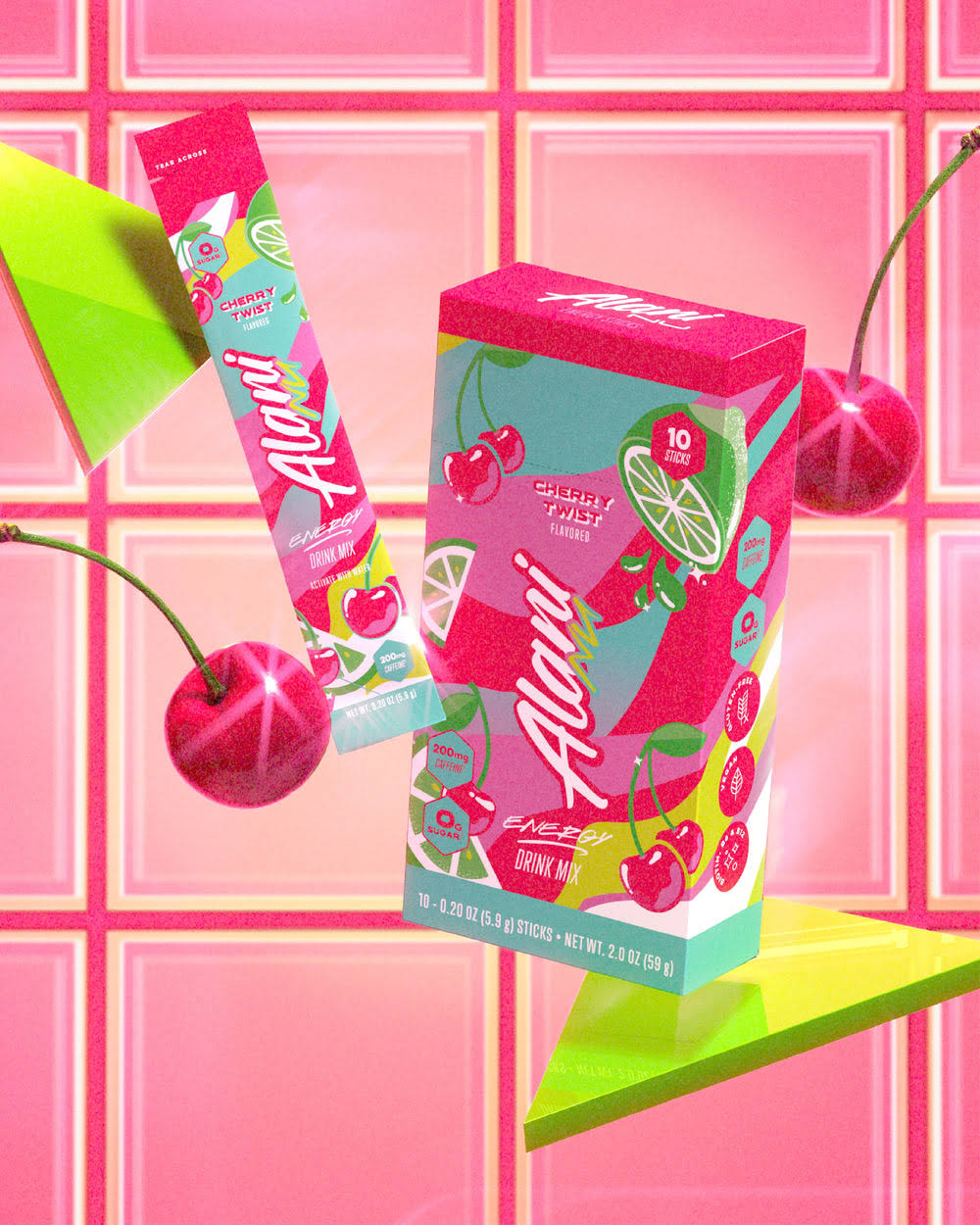 Energy Drink Mix Sticks - Cherry Twist
