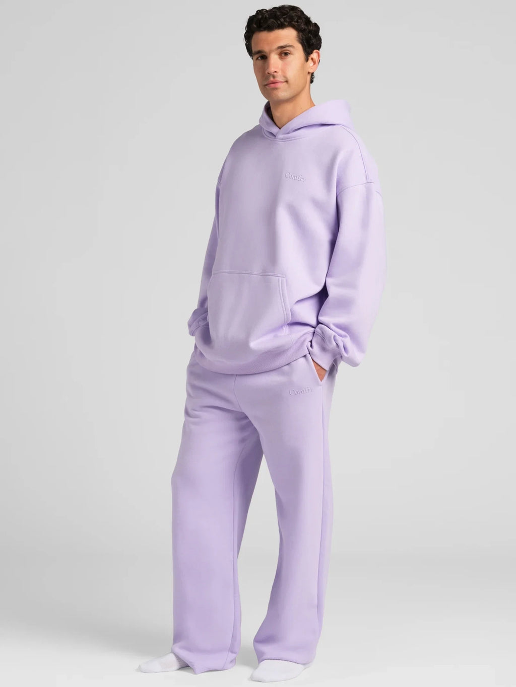 Lightweight Oversized Pullover Hoodie - Iris
