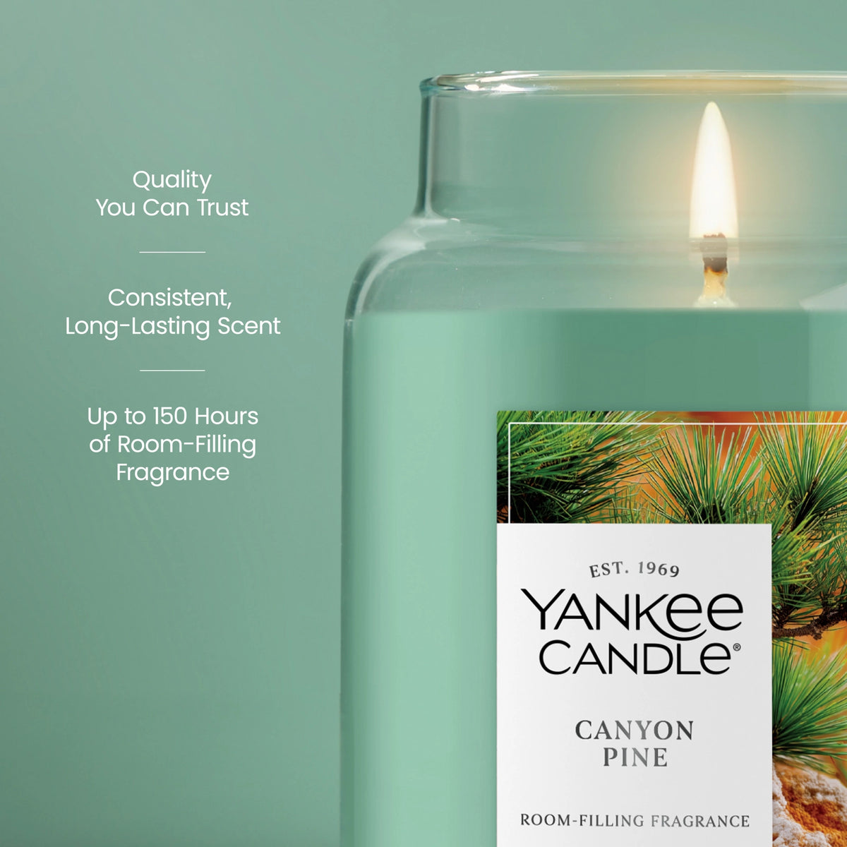 Large Fresh Pine Jar Candle