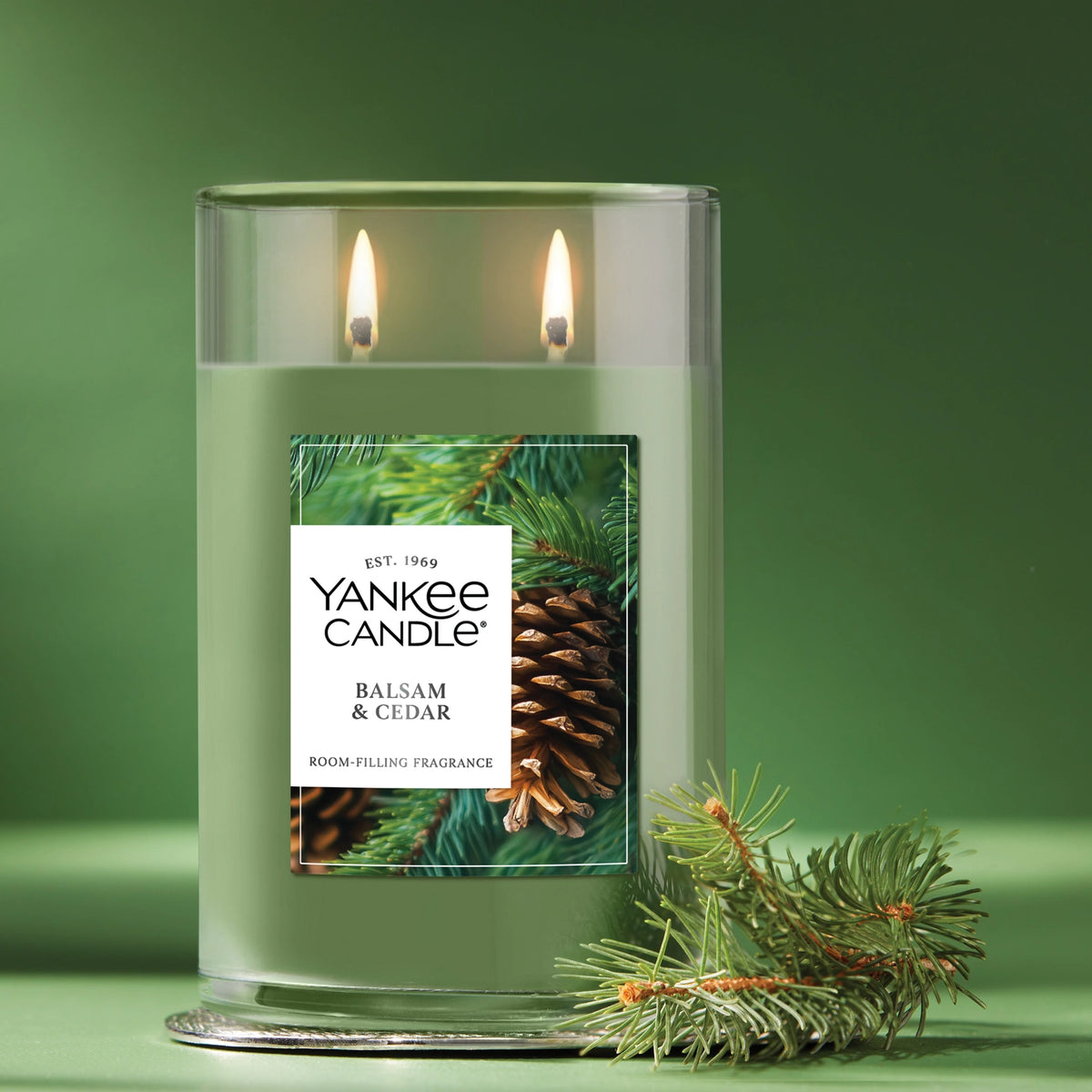 Large Tumbler Candle - Balsam Cedar