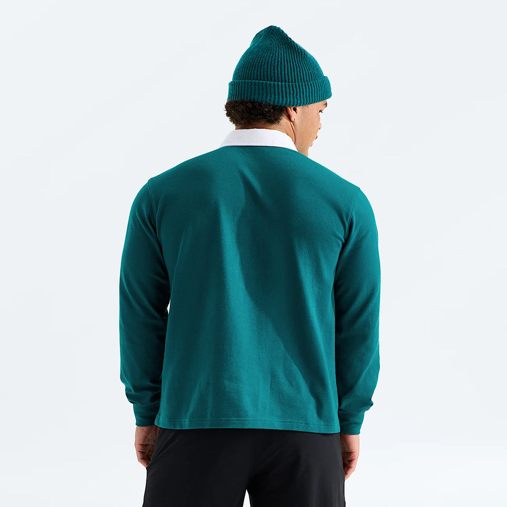 Men's Long-Sleeve Rugby Shirt - Teal