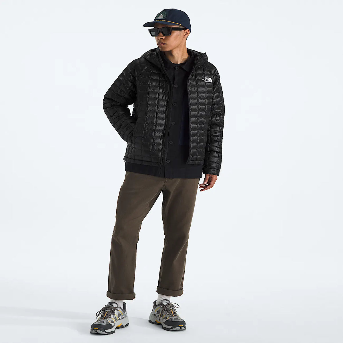 Men's Hooded Insulated Jacket - Black