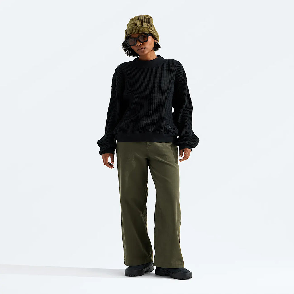 Women's Mock-Neck Top - Black
