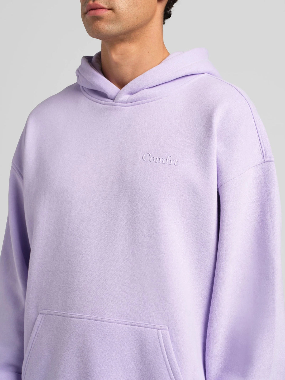 Lightweight Oversized Pullover Hoodie - Iris