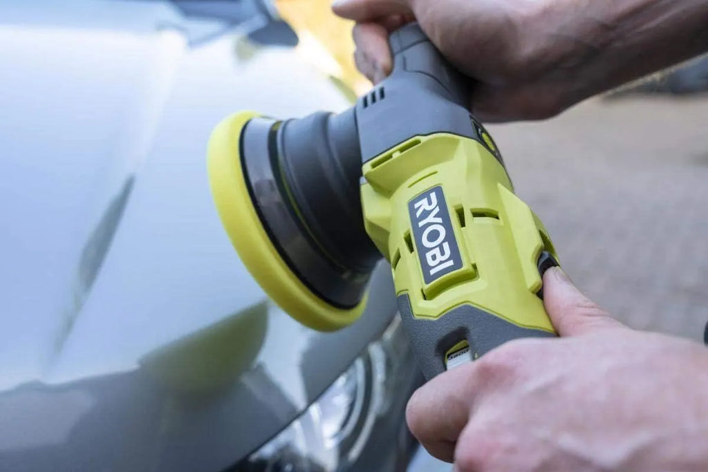 RYOBI 18 V ONE+ Cordless Eccentric Polisher With 125 mm Polishing Plate - R18P-0