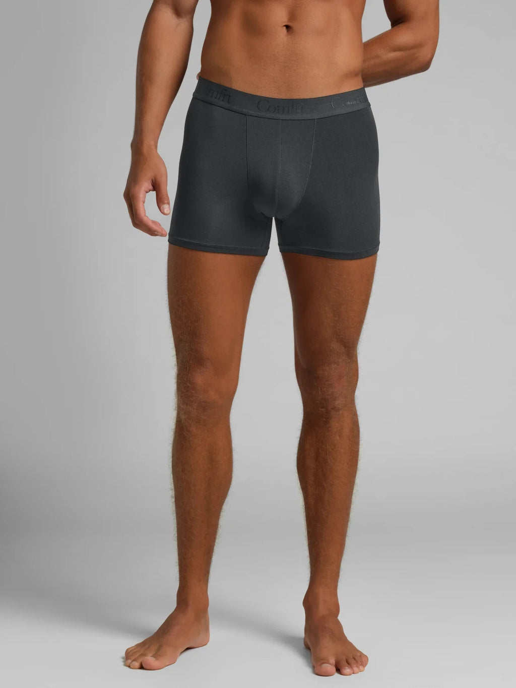 Men's Modal Boxer Brief - Steel Grey