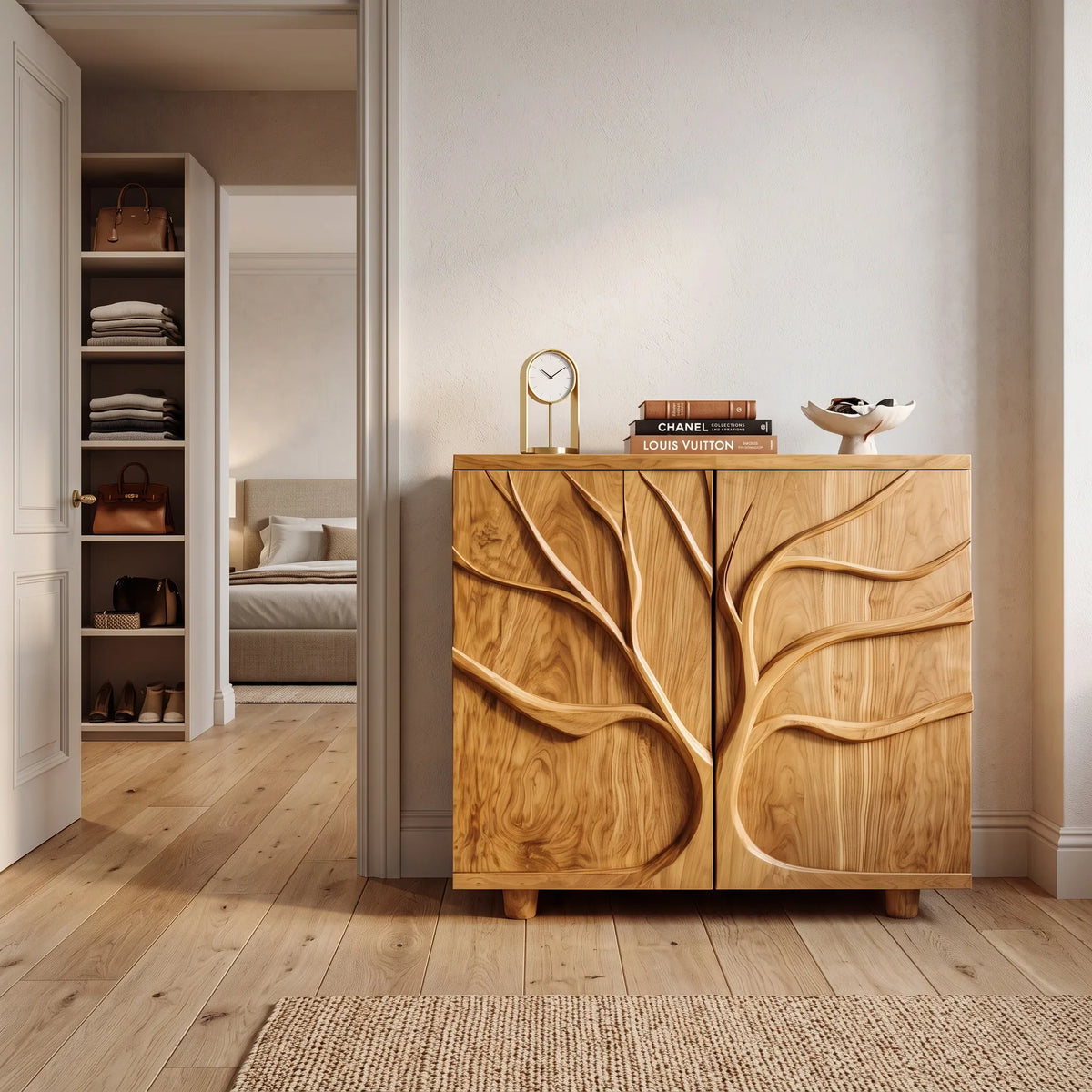 Modern Branch Relief Cabinet For Hallway