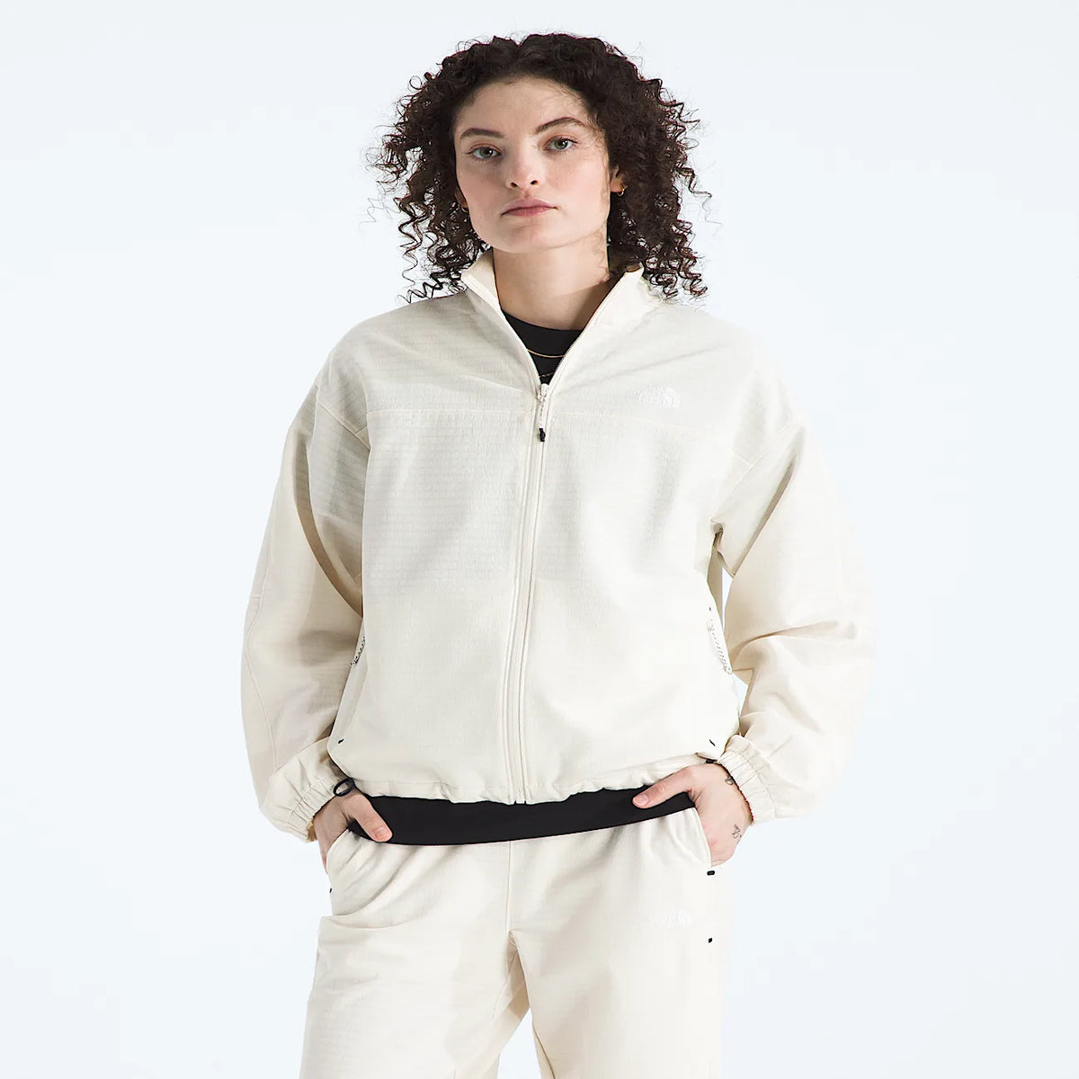 Women's Full-Zip Fleece Jacket - White