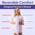 Reversible Cooling Pillowcases, 2-Pack - Pink