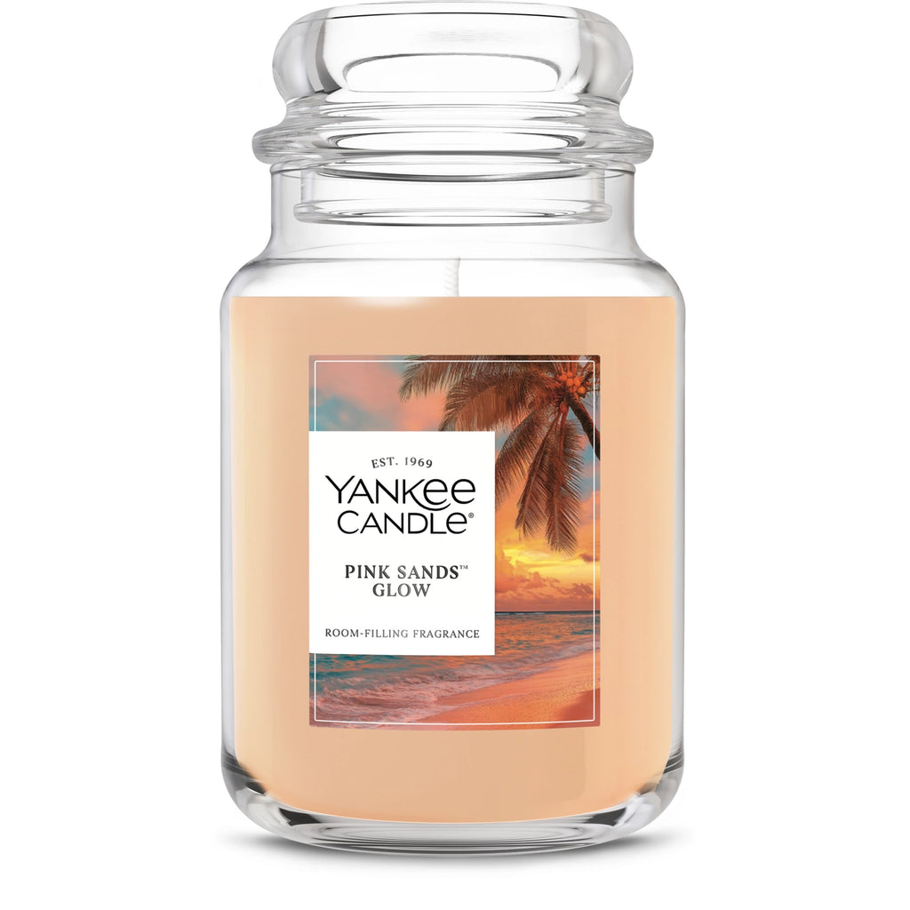 Large Floral Scented Jar Candle