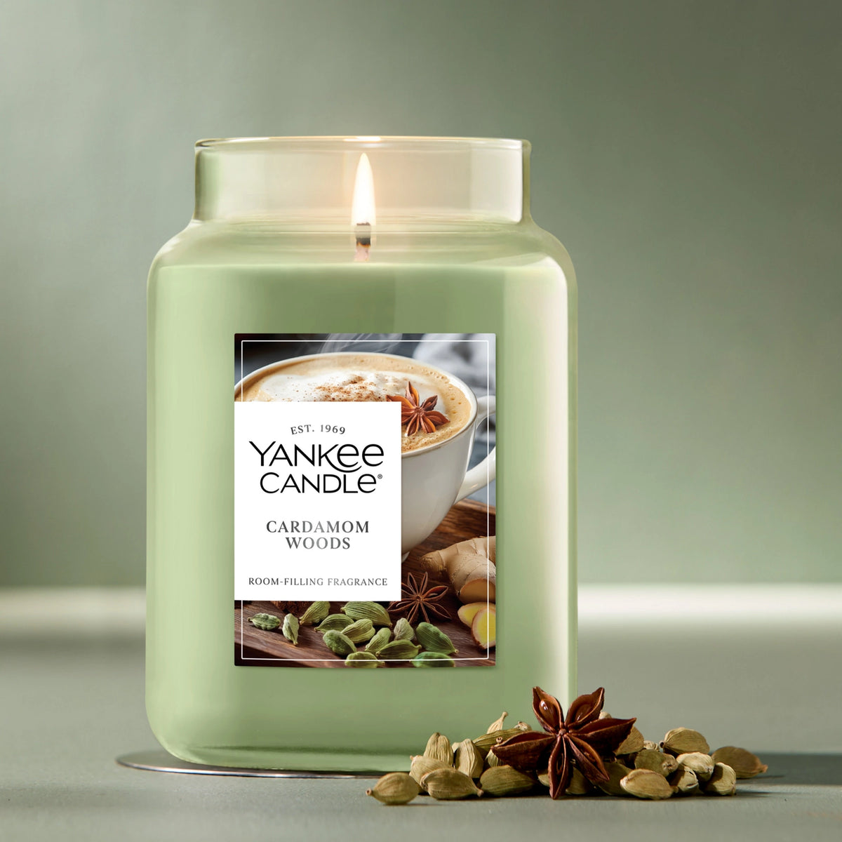Large Jar Scented Candle - Spiced Woods