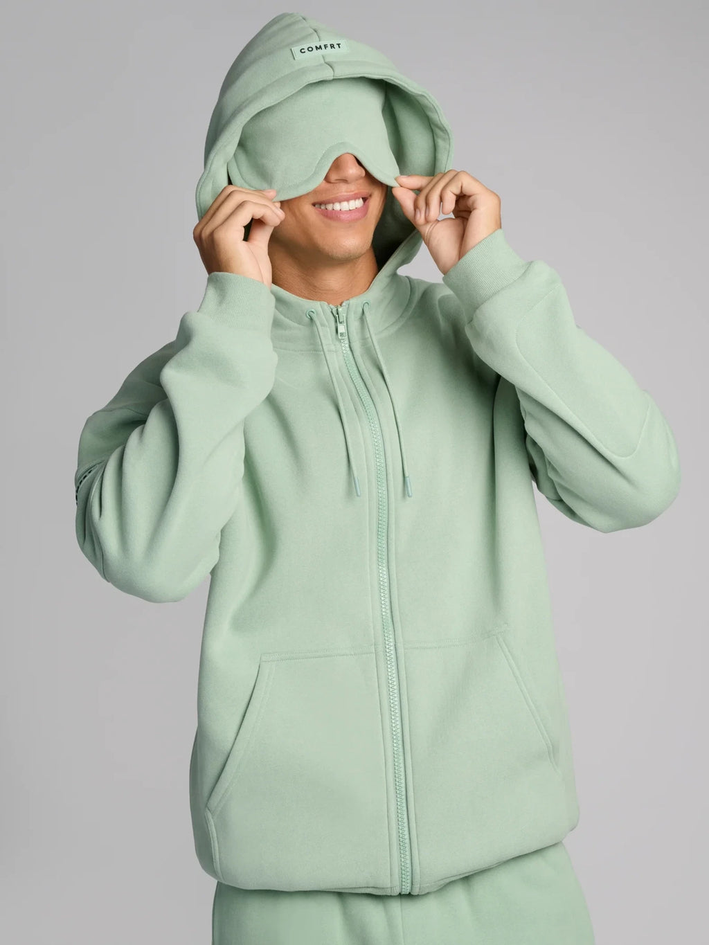 Full-Zip Travel Hoodie - Aloe