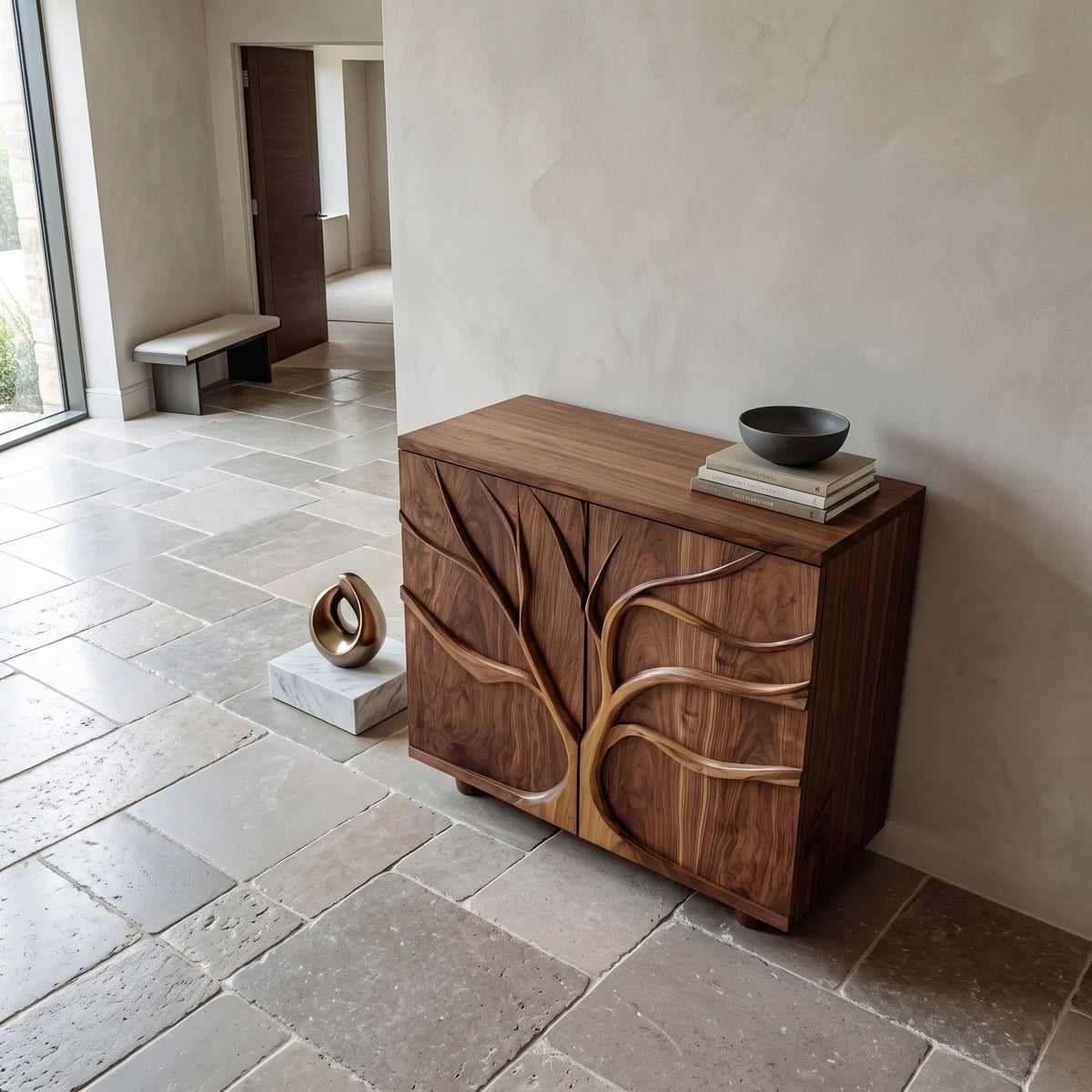 Modern Branch Relief Cabinet For Hallway