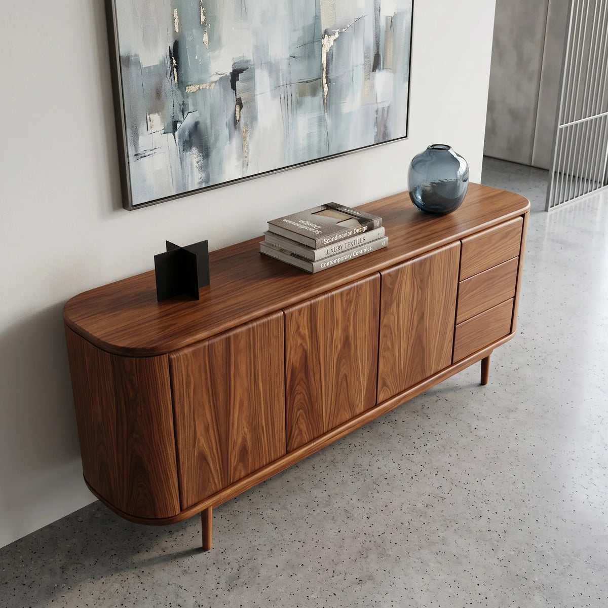 Modern Storage Sideboard With Drawers For Home Office