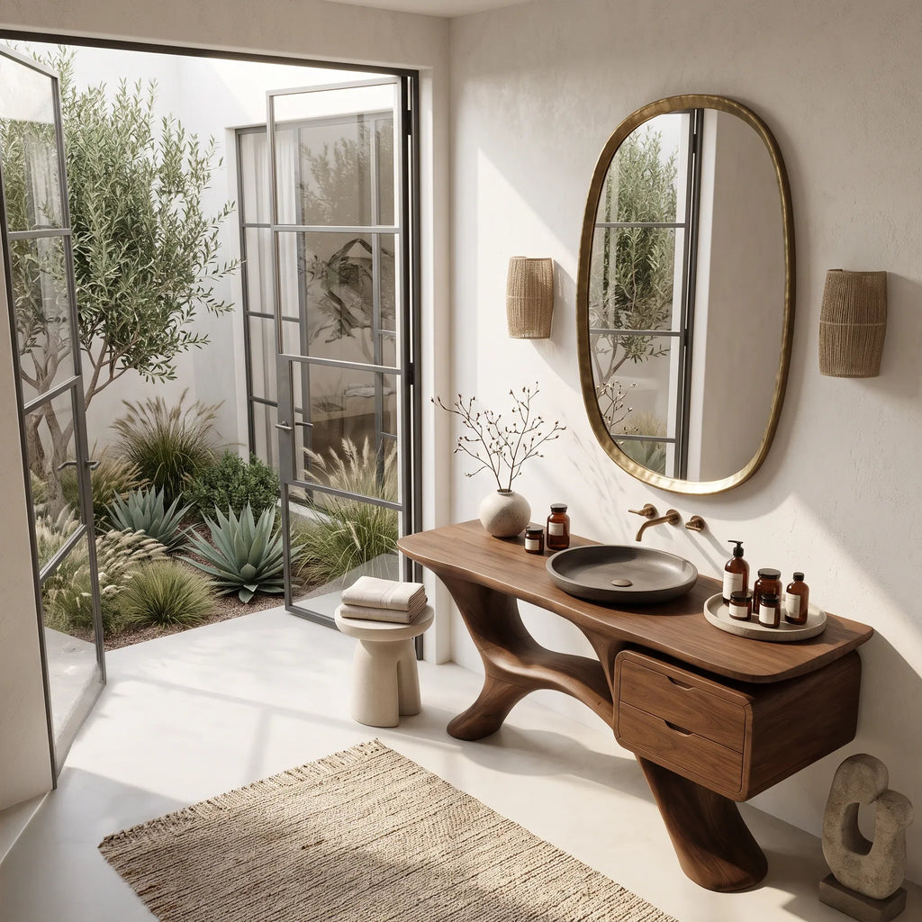 Modern Bathroom Vanity Branch Base With Drawers For Designer Homes