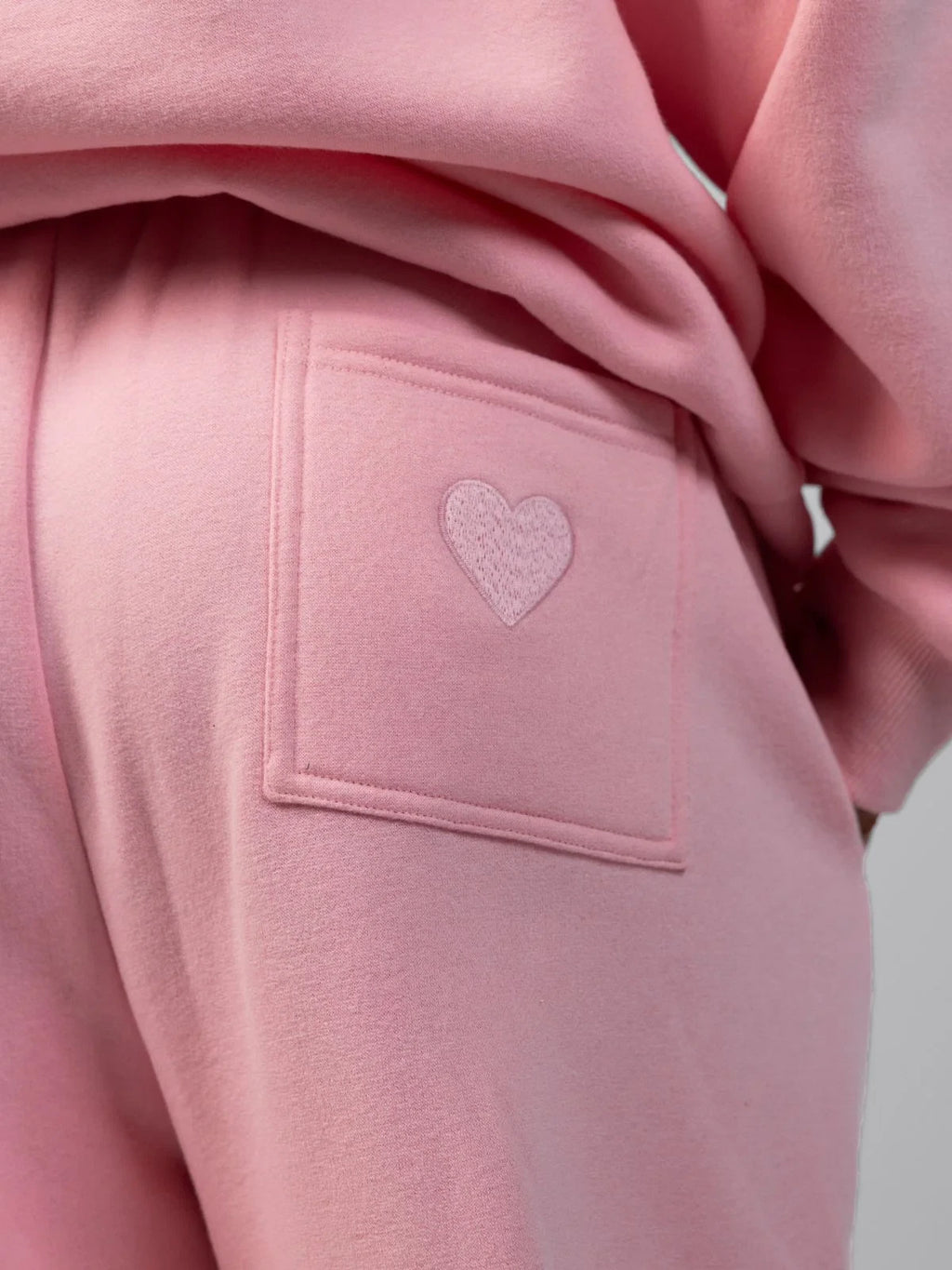 Graphic Straight-Leg Sweatpants - Petal