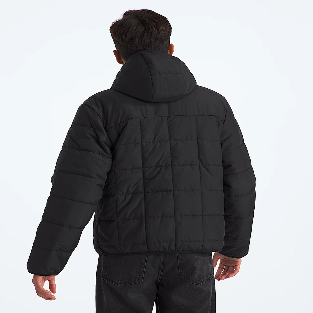Boys' Reversible Hooded Jacket - Black