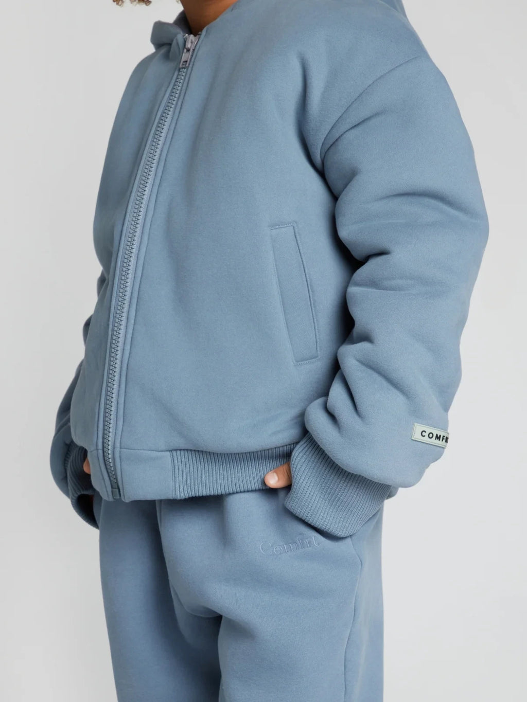 Kids Weighted Hoodie - Sky Blue