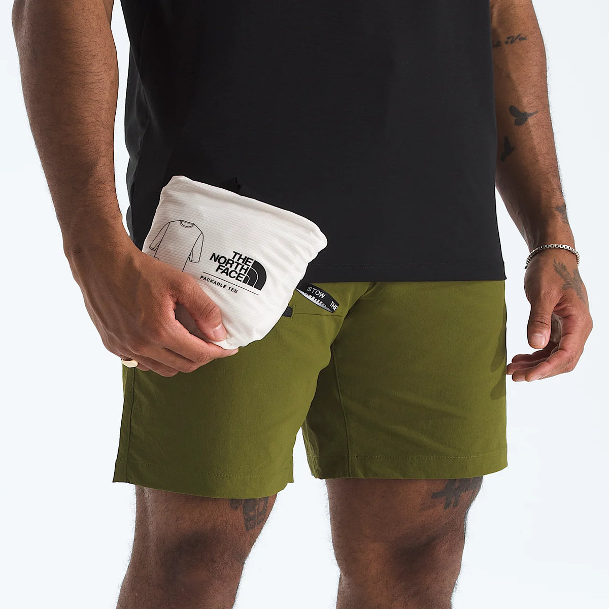 Men's Packable Short-Sleeve T-Shirt - White