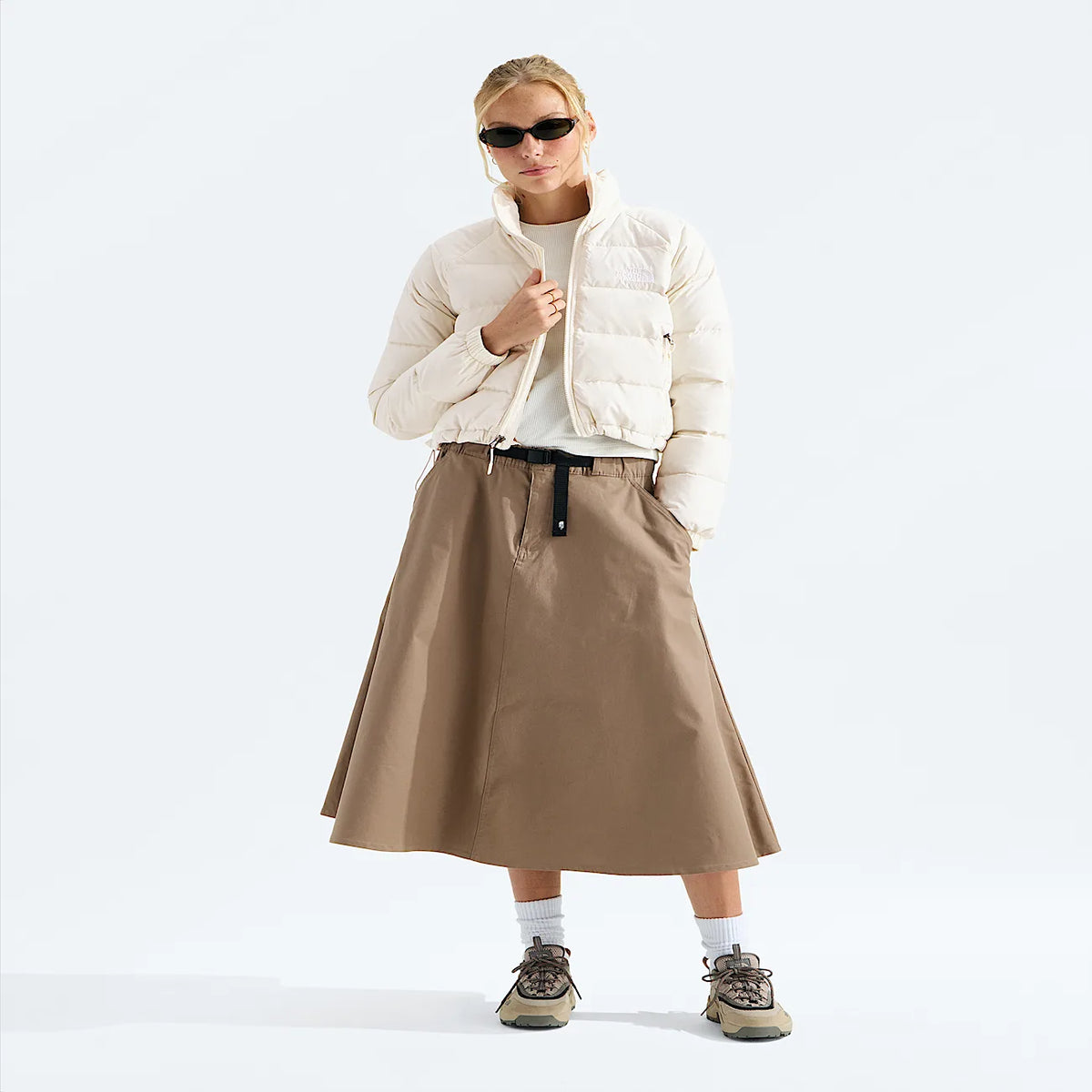 Women's Down Puffer Jacket - Cream