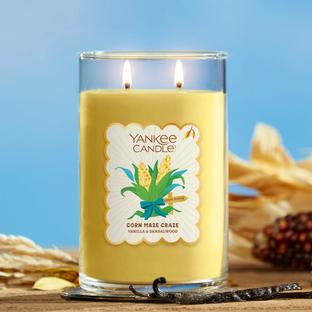 Large Tumbler Candle - Fresh Cornfield