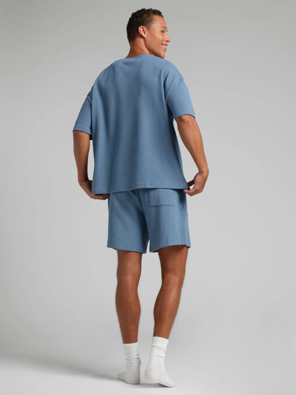 Waffle-Knit 7-Inch Lounge Shorts - Harbor