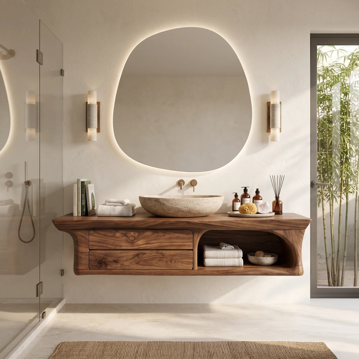Luxury Floating Bathroom Vanity With Drawers For Contemporary Homes