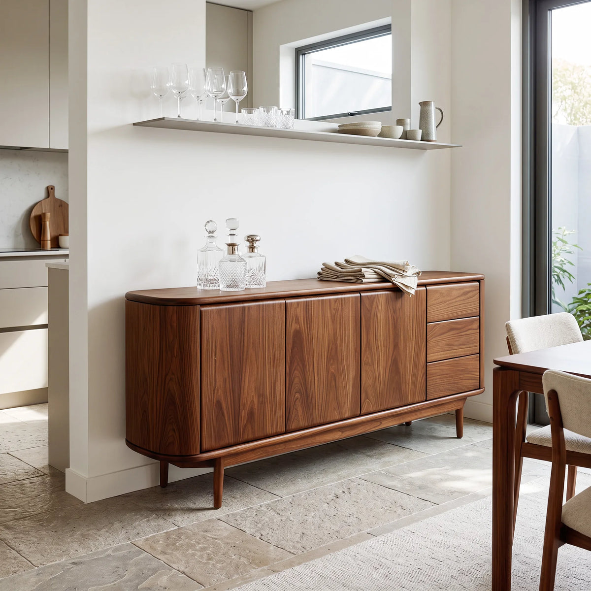 Modern Storage Sideboard With Drawers For Home Office