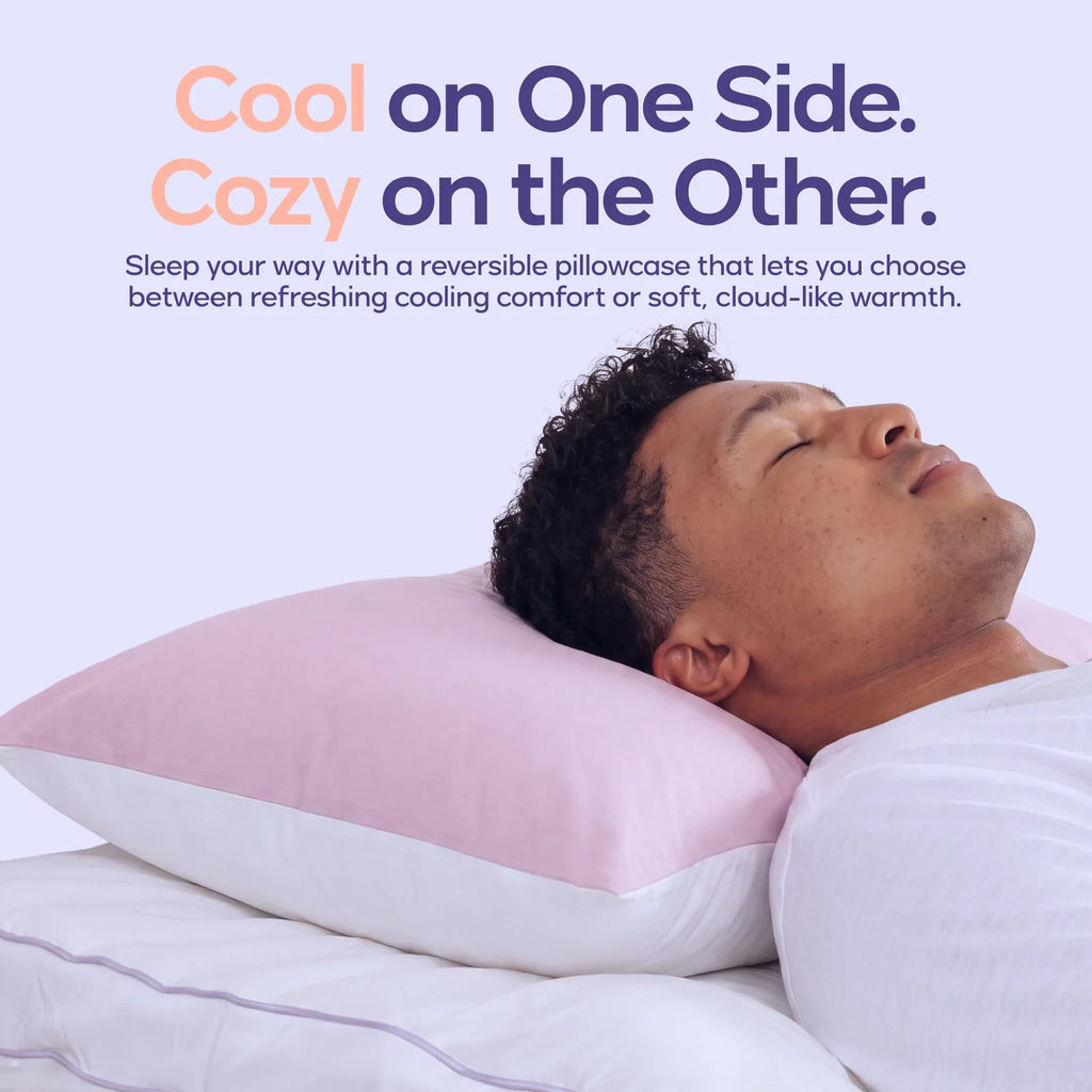 Reversible Cooling Pillowcases, 2-Pack - Pink