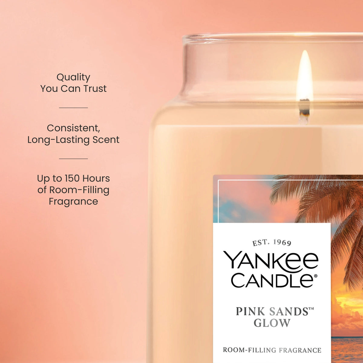 Large Floral Scented Jar Candle