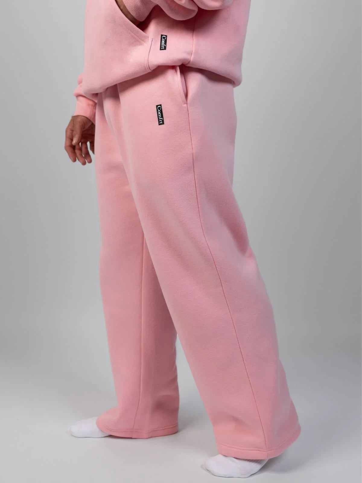 Graphic Straight-Leg Sweatpants - Petal