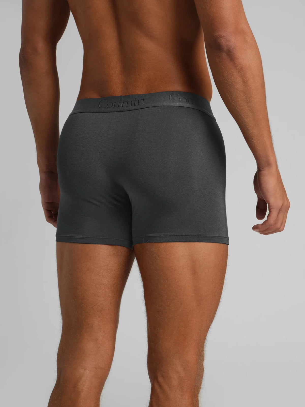 Men's Modal Boxer Brief - Steel Grey