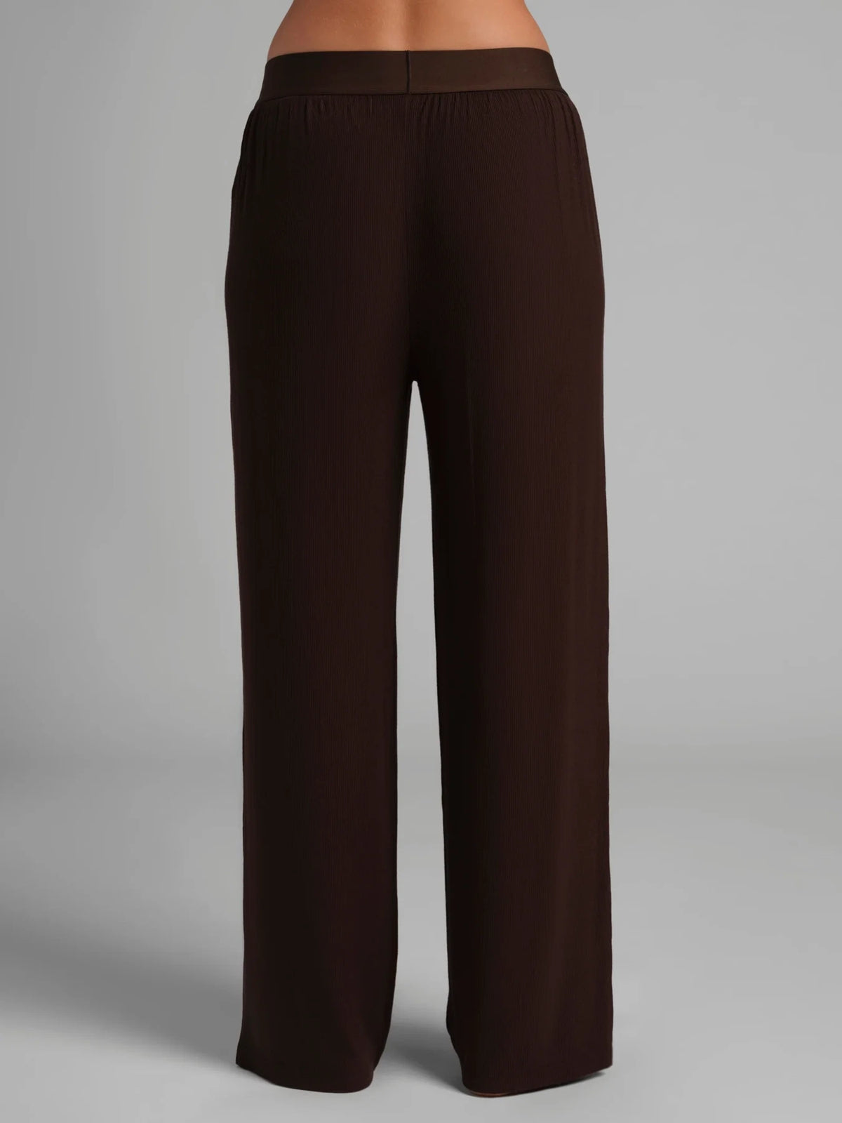 Ribbed Lounge Pants - Espresso