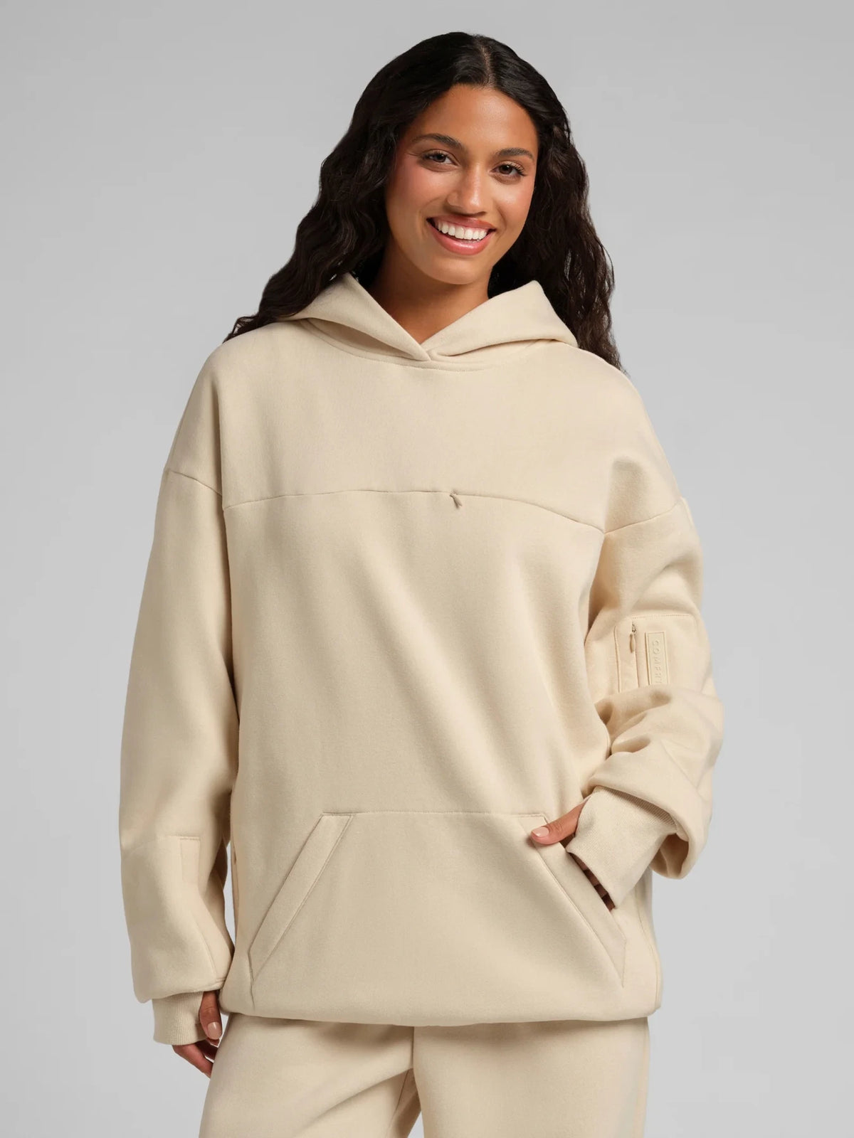 Travel Pullover Hoodie - Bone