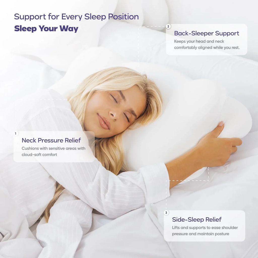 Cooling Pillow and Bed Pillow Set