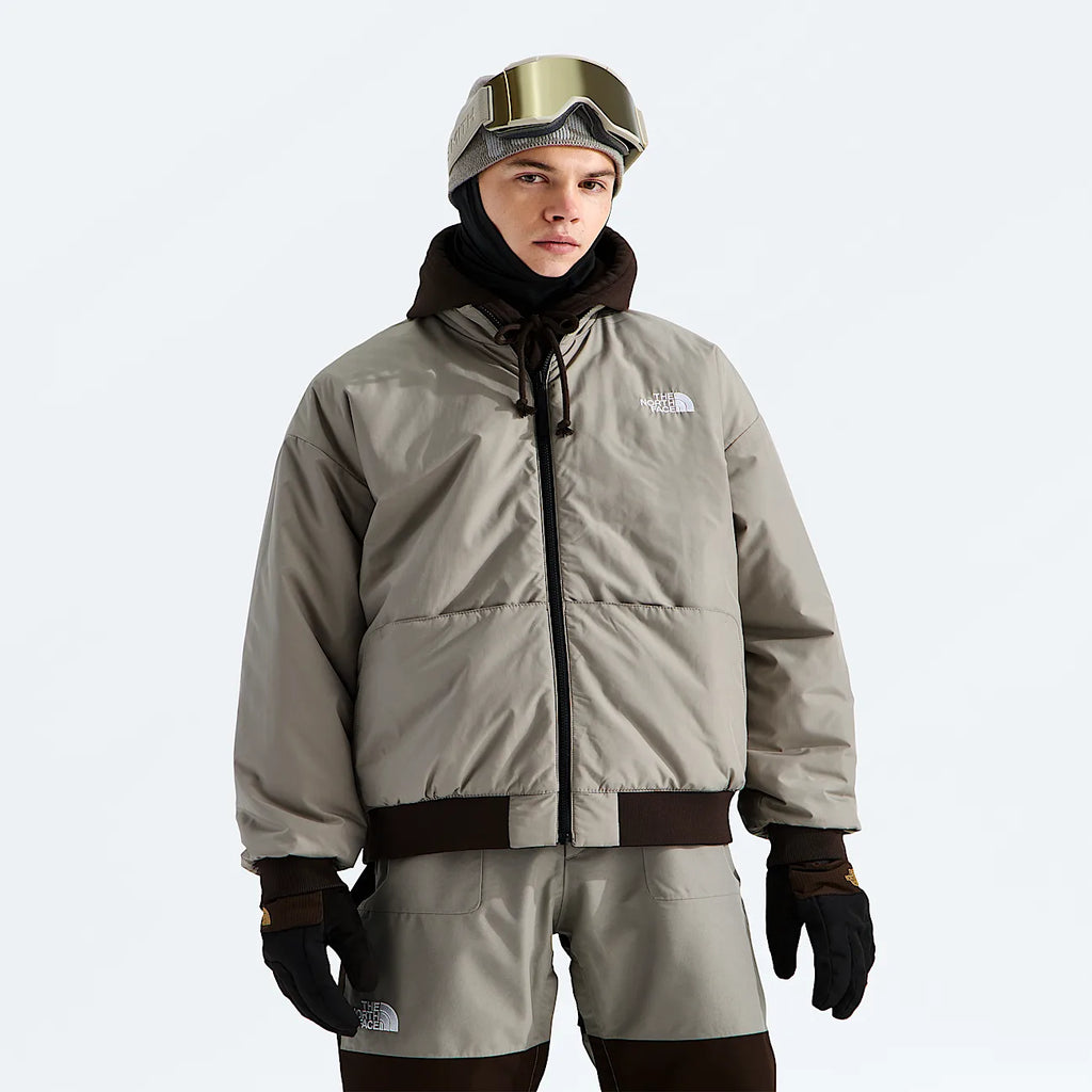 Reversible Bomber Jacket - Brown