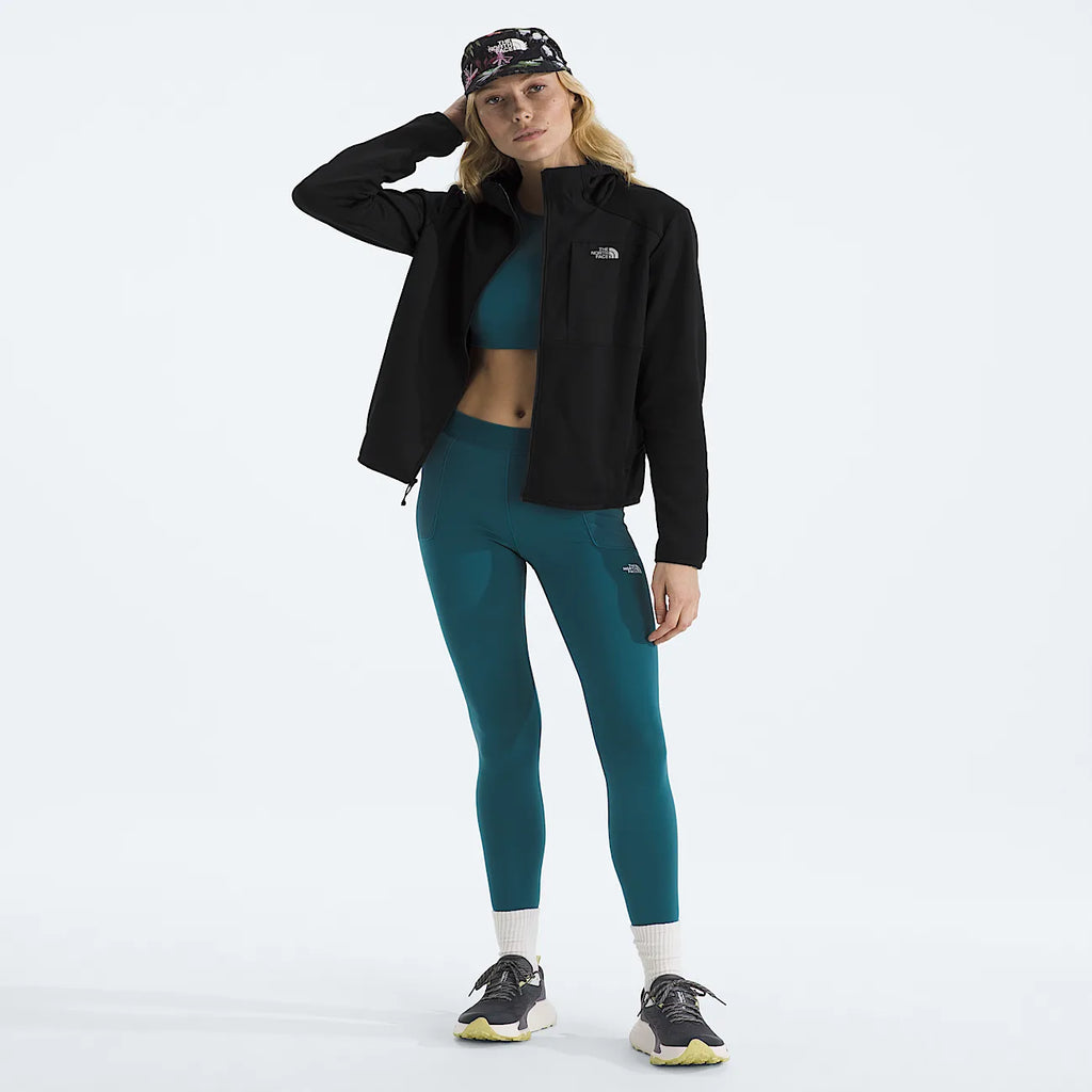 Women's Full-Zip Fleece Hooded Jacket - Black