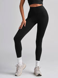 High-Waist Leggings - Black