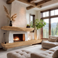 Valtheris Sculpted Fireplace Mantel Shelf