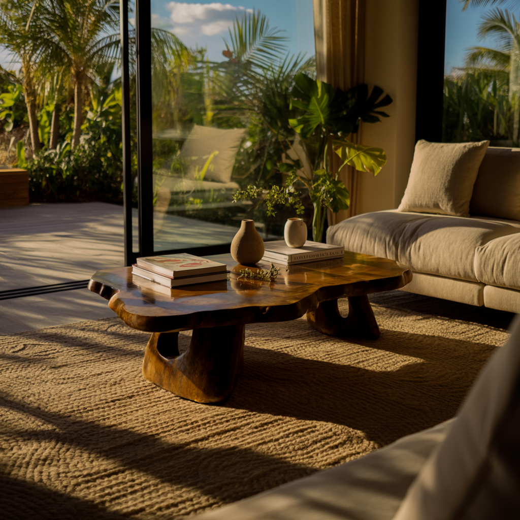 Tropika Sculpted Live Edge Coffee Table