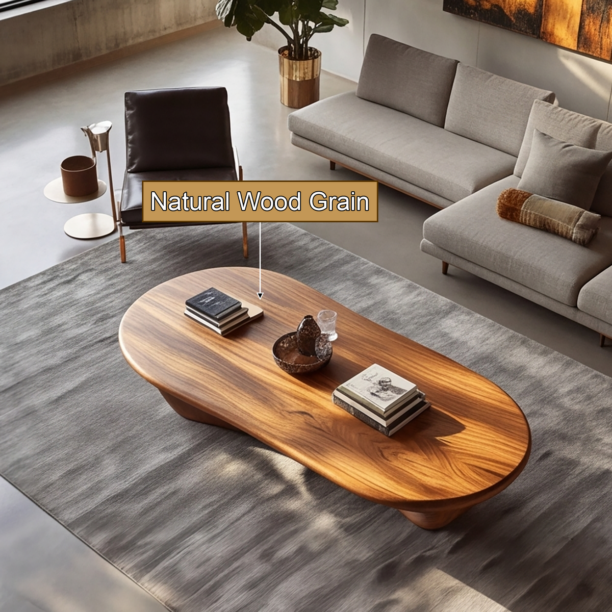 Valthera Sculpted Solid Wood Coffee Table SPA235732