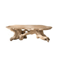 Zylara Live Edge Solid Wood Coffee Table